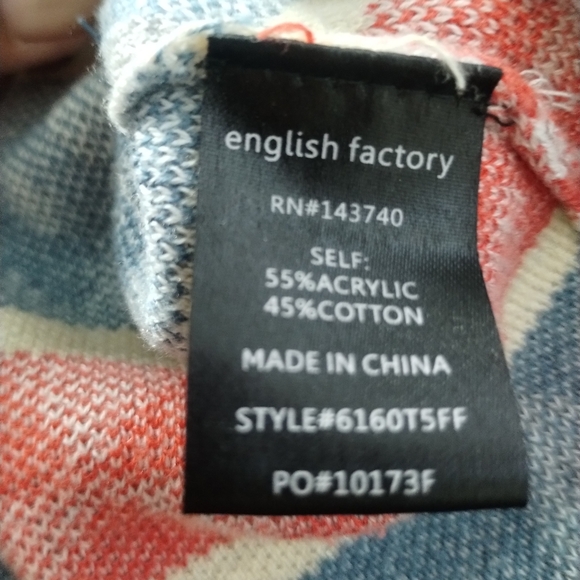 English Factory Multicolor Patterned Sweater - Picture 6 of 7